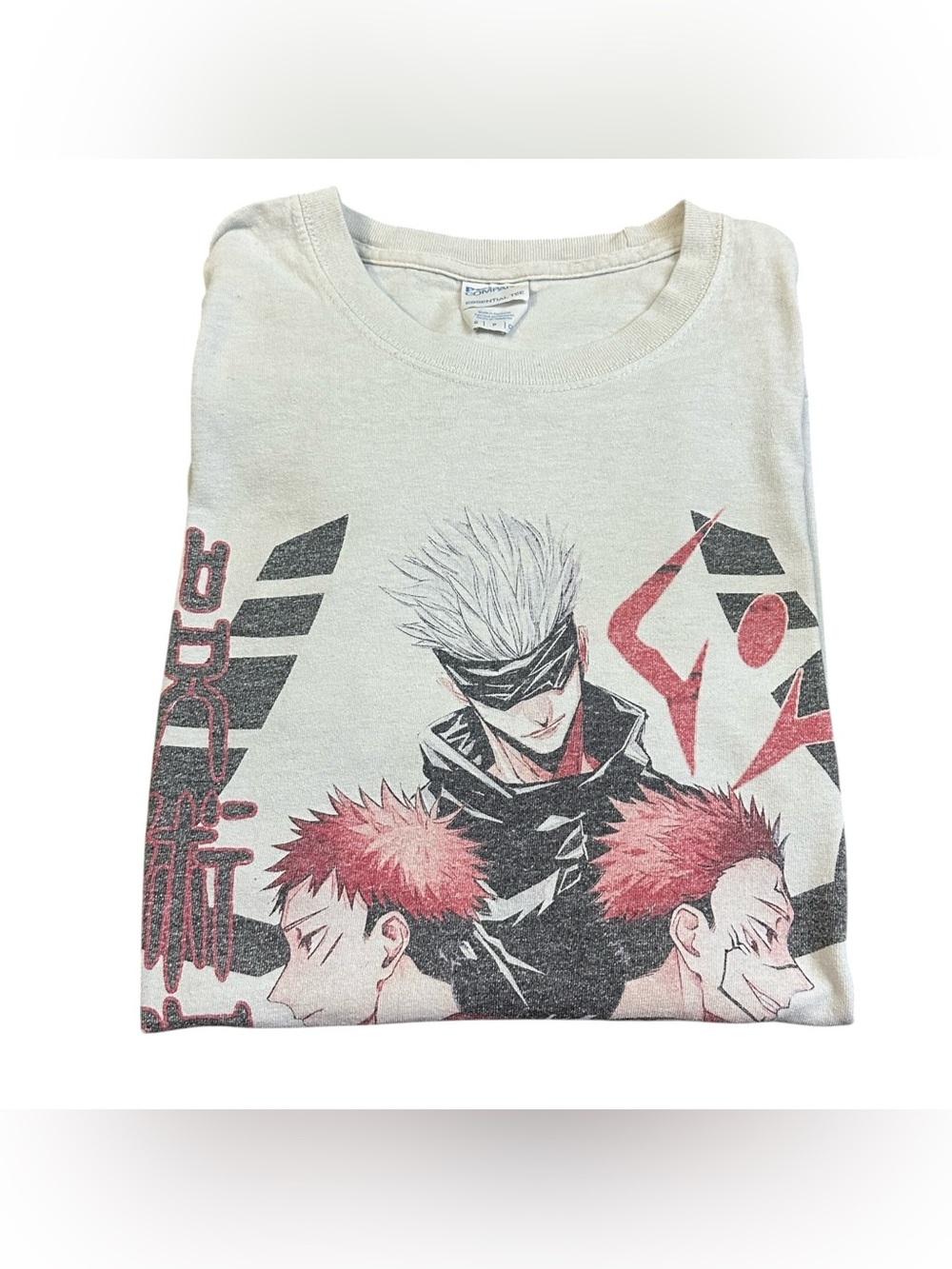 Jujutsu Kaisen Gojo Yuji Sukuna Anime Graphic T Shirt Adult Small White Tee